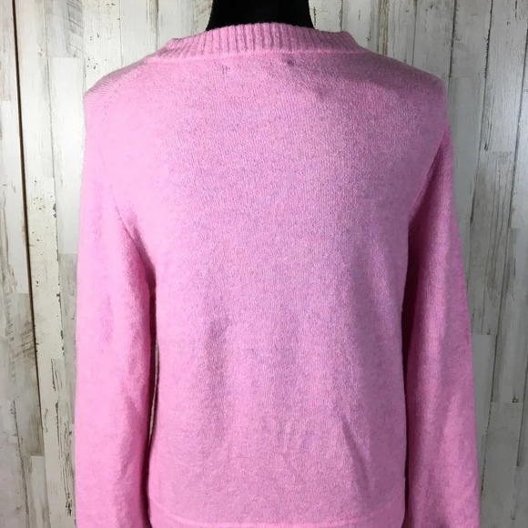 J. Crew Crewneck Sweater Supersoft Yarn Pink Top - Picture 5 of 8